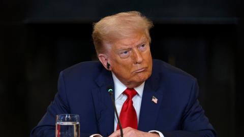 El presidente estadounidense, Donald Trump, durante una reunión con líderes africanos en la Casa Blanca, Washington, D.C., EE. UU., el 9 de julio de 2025.