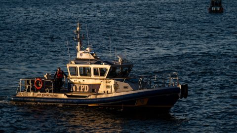 Unidades de aviación y buceo del NYPD recorrieron el agua en busca del individuo, pero no fue recuperado de inmediato.