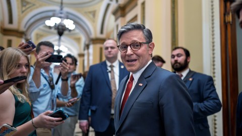 Mike Johnson, portavoz de los republicanos en la Cámara