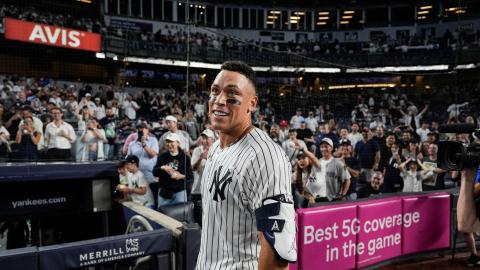 Aaron Judge durante un encuentro ante Seattle Mariners.