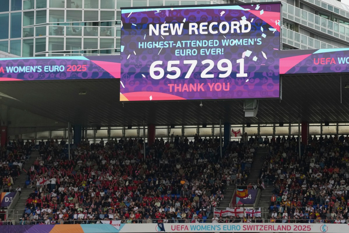 Sigue creciendo: Asistencia del fútbol femenino en la Eurocopa 2025 marcó otro récord