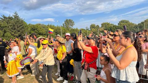 Los colombianos celebraron en un ambiente de unidad.
