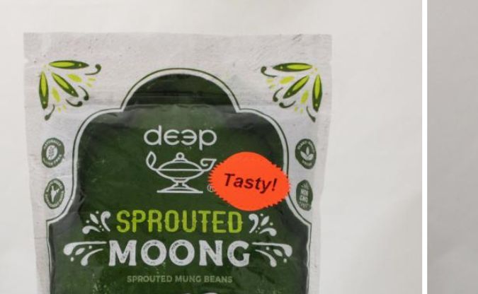 Los geminados venían en envases "Deep Sprouted" de 16 onzas.