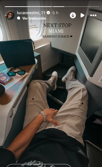 Luca Onestini viaja a Miami.