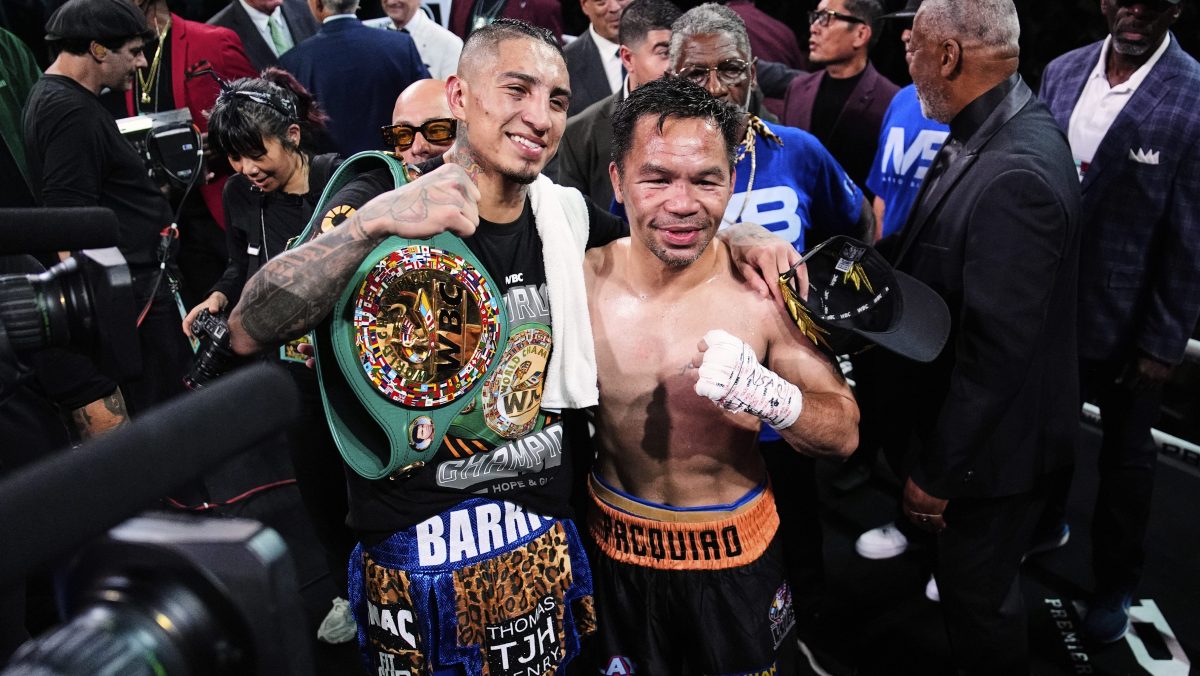Manny Pacquiao empató ante Mario Barrios en su regreso al boxeo en una guerra de 12 rounds en Las Vegas