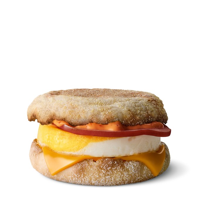 Sándwich de huevo picante y queso.