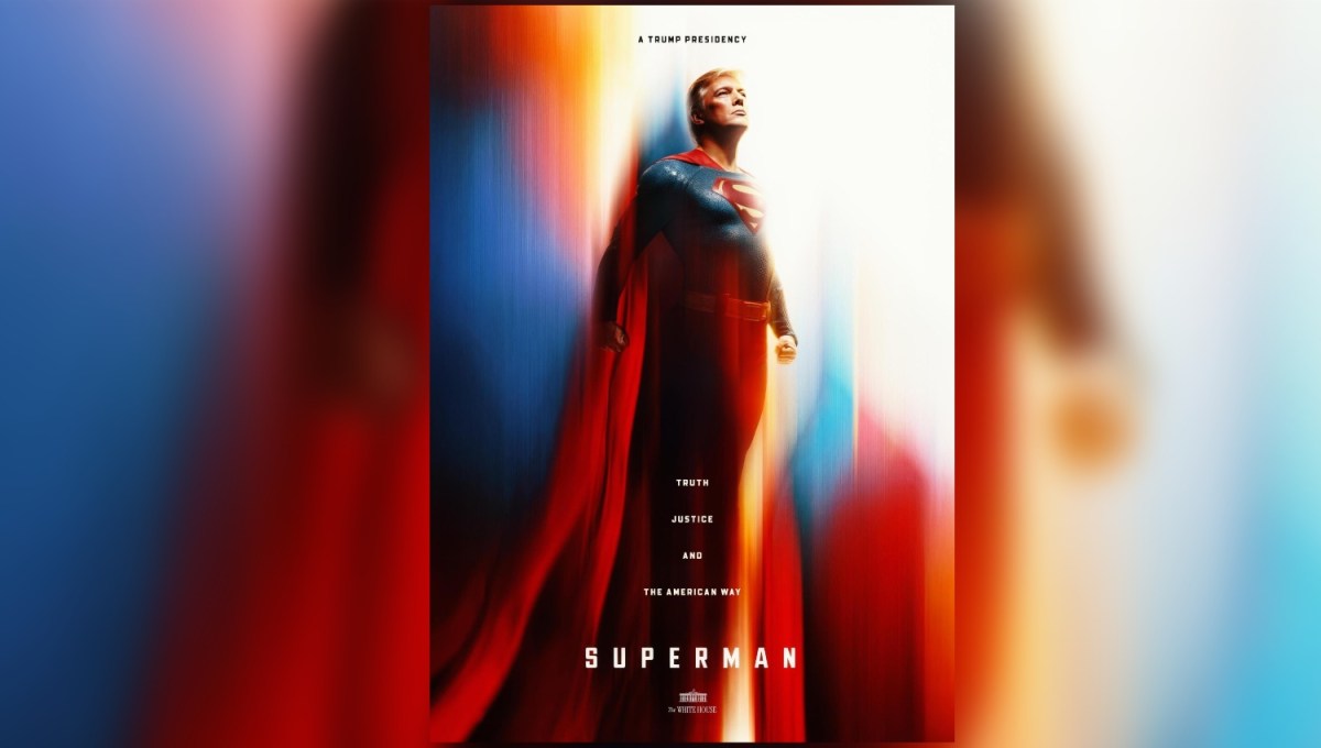 La Casa Blanca publica imagen de Trump como Superman