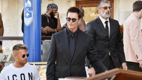 Tom Brady durante la boda de Jeff Bezos en Venecia.
