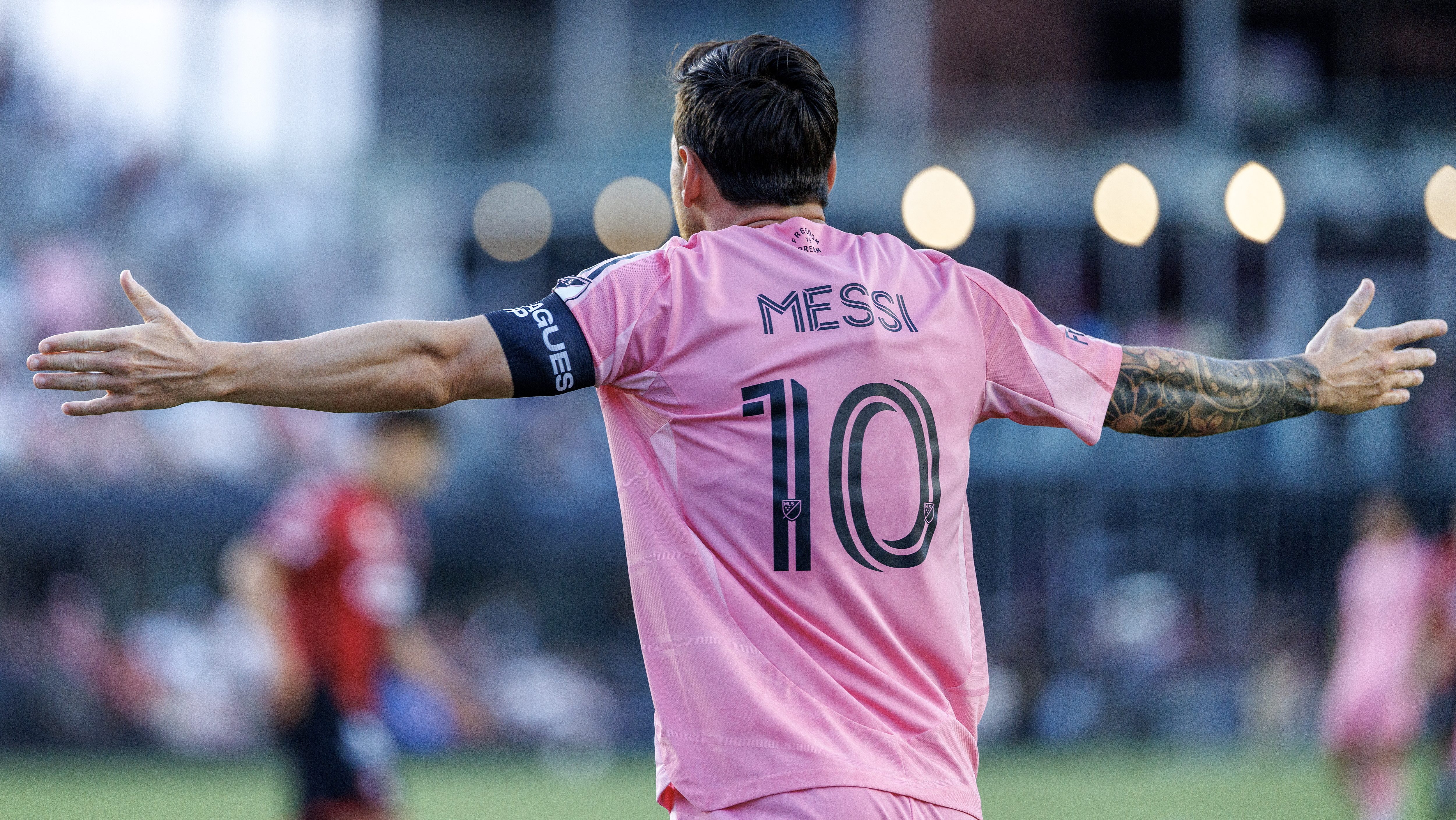 Lionel Messi en la Leagues Cup con Inter Miami.