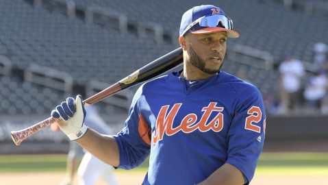 El dominicano Robinson Canó durante un un encuentro con los Mets en 2019.