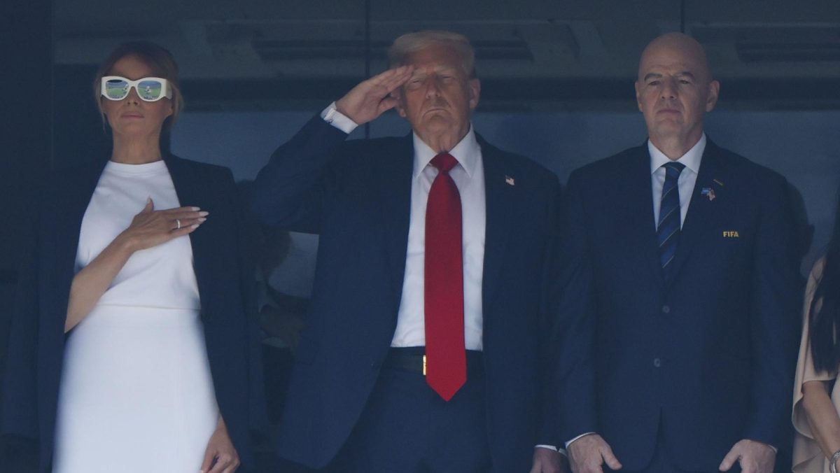 El presidente Donald Trump dijo presente en la final del Mundial de Clubes