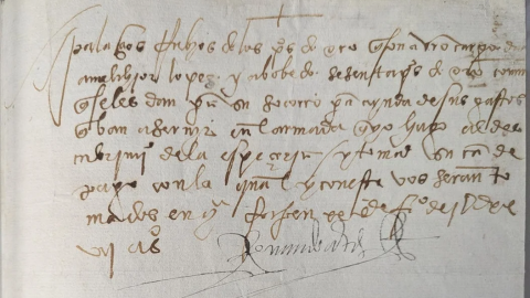 Manuscrito Hernán Cortés