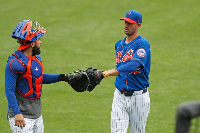 Ali Sánchez en 2020 con los Mets.