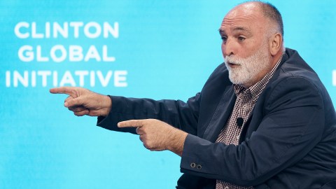 El chef José Andrés en evento de Clinton Global Initiative