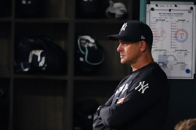 Aaron Boone manager de los Yankees.