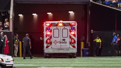 Norris tuvo que ser trasladado en ambulancia hacia el hospital más cercano en Atlanta.