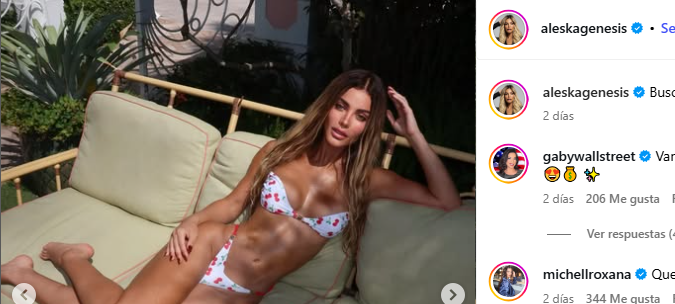 Aleska Génesis publica fotos en Instagram tras romper con Luca Onestini.