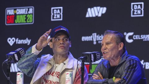 Julio César Chávez Jr. y Julio César Chávez.