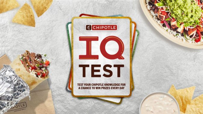 Chipotle IQ pone a prueba a los fanáticos de la marca y los premia.
