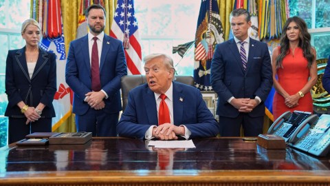 Donald Trump reiteró que, aunque la prioridad es mitigar la deuda, buscarán entregar reembolsos arancelarios a la población.