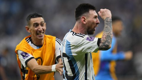 Ángel Di María y Lionel Messi.