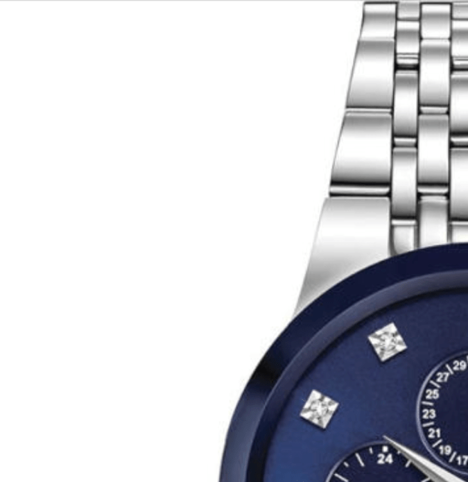 Este reloj cuenta con una serie de diamantes auténticos.