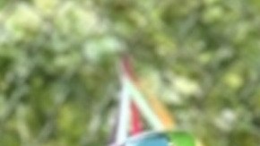 El jardín del Centro Infantil Kennedy ofrece una alternativa relajante a un juego más enérgico.