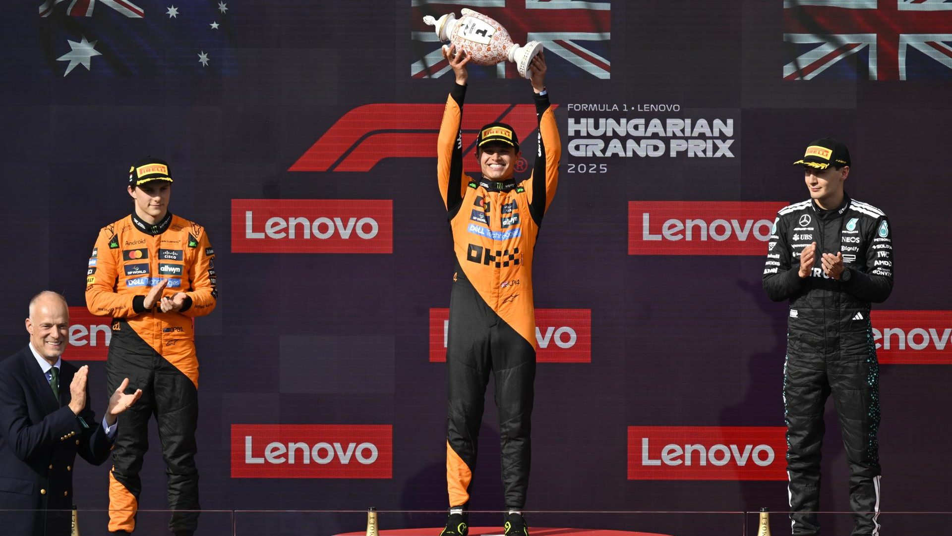 Lando Norris gana el GP de Hungría 2025 y recorta distancia con Oscar Piastri en el Mundial de F1