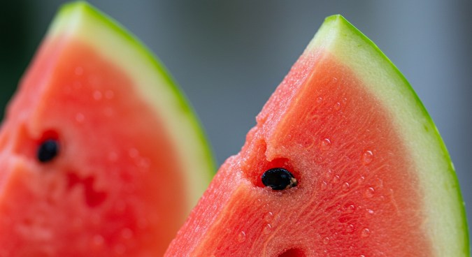 La sandia es baja en carbohidratos y rica en agua.