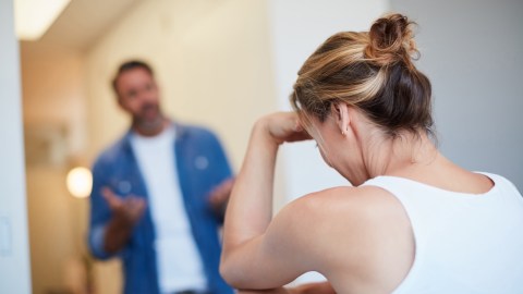 Woman,,Couple,And,Conflict,In,Home,With,Argument,For,Disagreement,