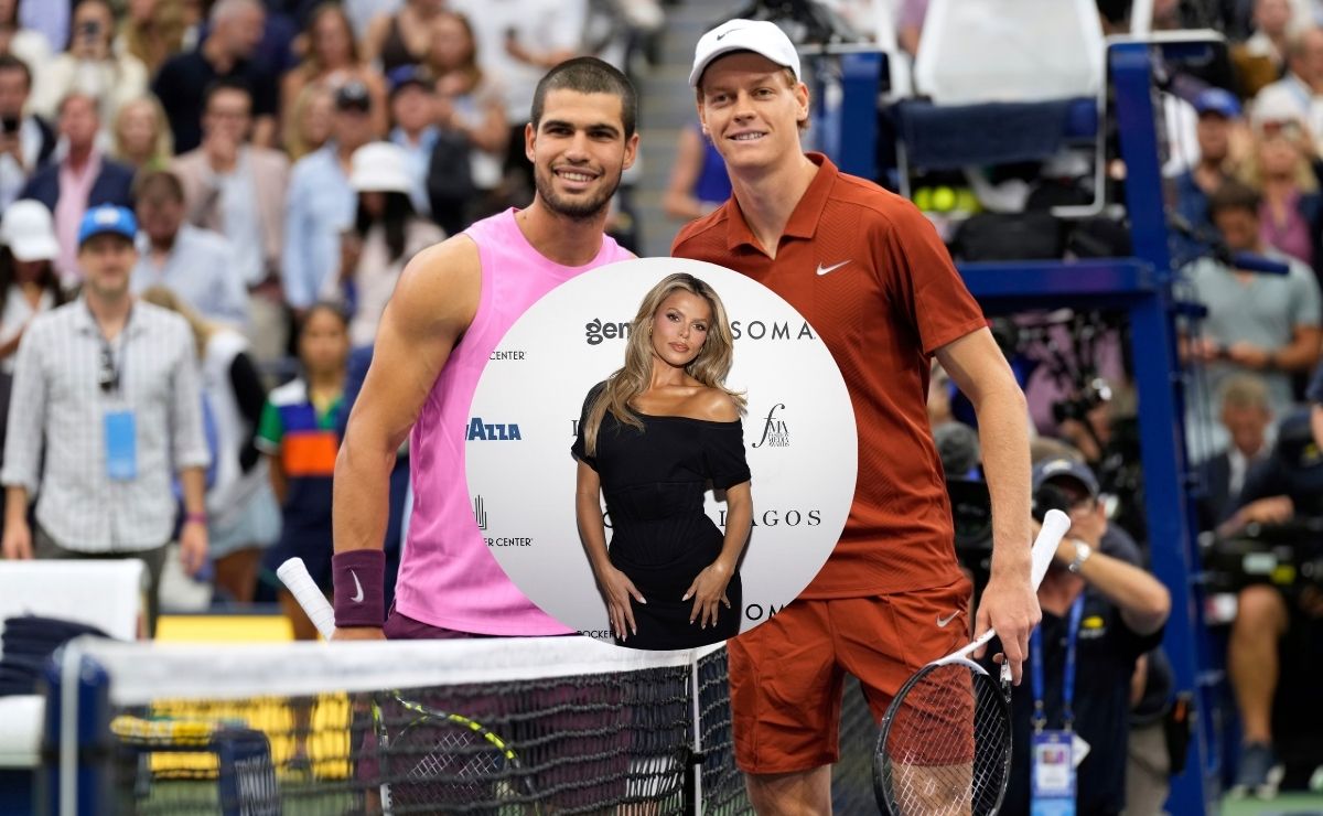 Modelo Brooks Nader insinuó romance simultáneo con Carlos Alcaraz y Sinner durante el US Open