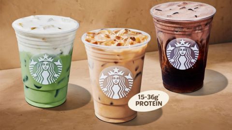 Starbucks amplía las posibilidades de bebidas con mayores niveles de proteínas con las espumas frías y las leches proteicas.