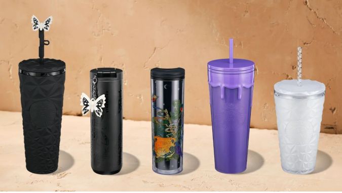 Las figuras 3D y el brillo en la oscuridad destacan en la nueva colección de vasos de Starbucks.