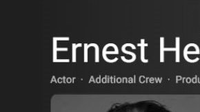 Ernest Heinz, actor nativo de Nueva Jersey.