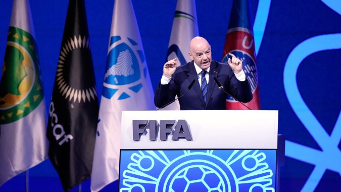 El presidente Gianni Infantino en Congreso de la FIFA.