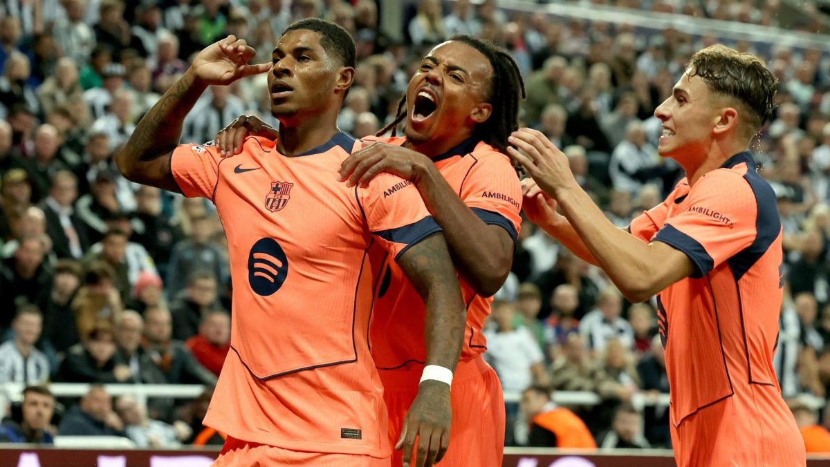 Marcus Rashford brilla con doblete y le da la victoria al Barcelona en Champions League contra Newcastle