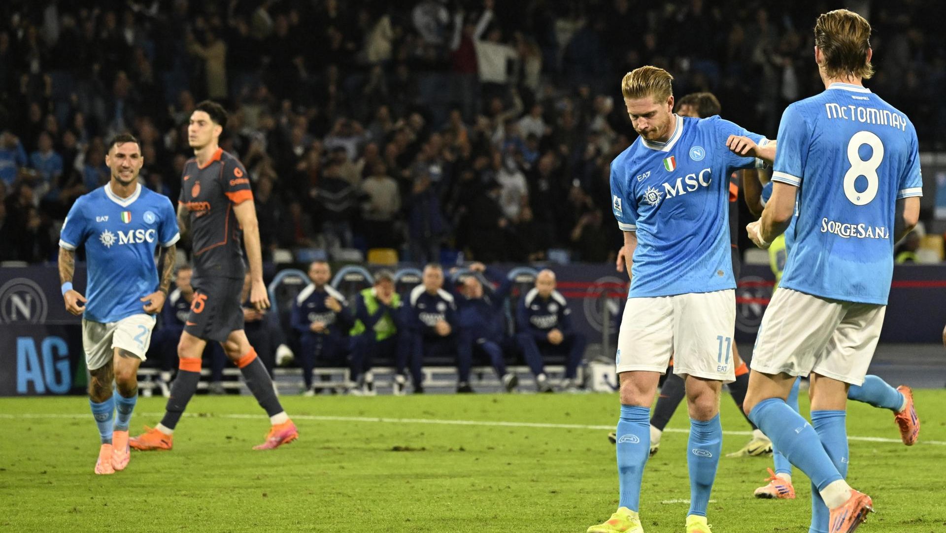 Kevin De Bruyne estará fuera hasta 2026 por una grave lesión muscular con el Napoli