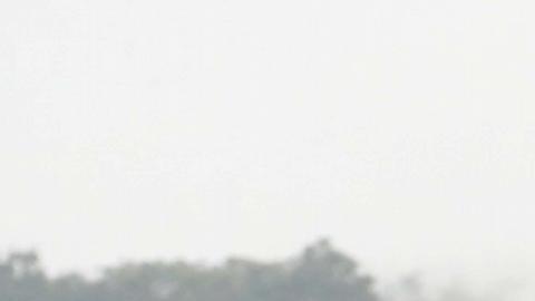 La gente celebraba la Fiesta de las Luces, un acto que marca el fin de la cuaresma budista.