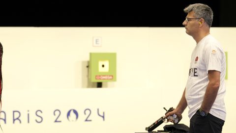 Yusuf Dikec durante los Juegos Olímpicos de París 2024.