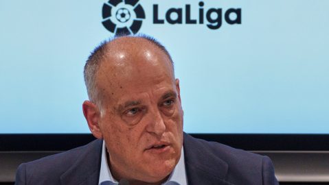 Javier Tebas, presidente de LaLiga, culpa al Real Madrid de la suspensión del juego en Miami