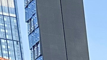 Foto de archivo de obras en Nueva York.