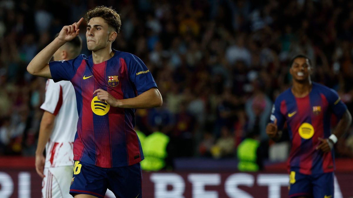 FC Barcelona se benefició de rigurosa expulsión y polémico penal para golear al Olympiacos