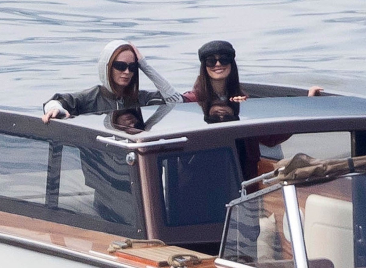 Anne Hathaway y Emily Blunt están en Italia filmando 'The Devil Wears Prada 2'