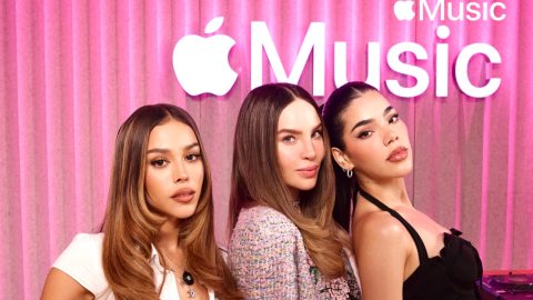 Danna Paola, Belinda y Kenia Os en pop-up de Apple Music.