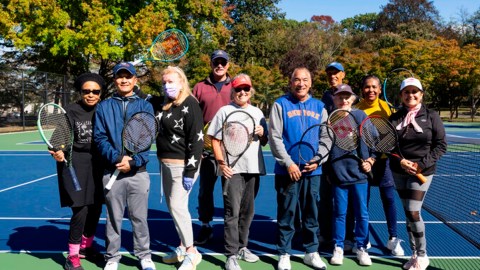 Celebración tenística en Kissena Park, Queens, NYC.
