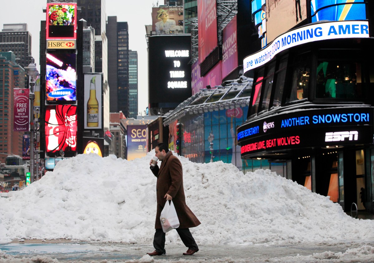 Fechas clave: los días en que caerá nieve en Nueva York durante el invierno 2025-2026