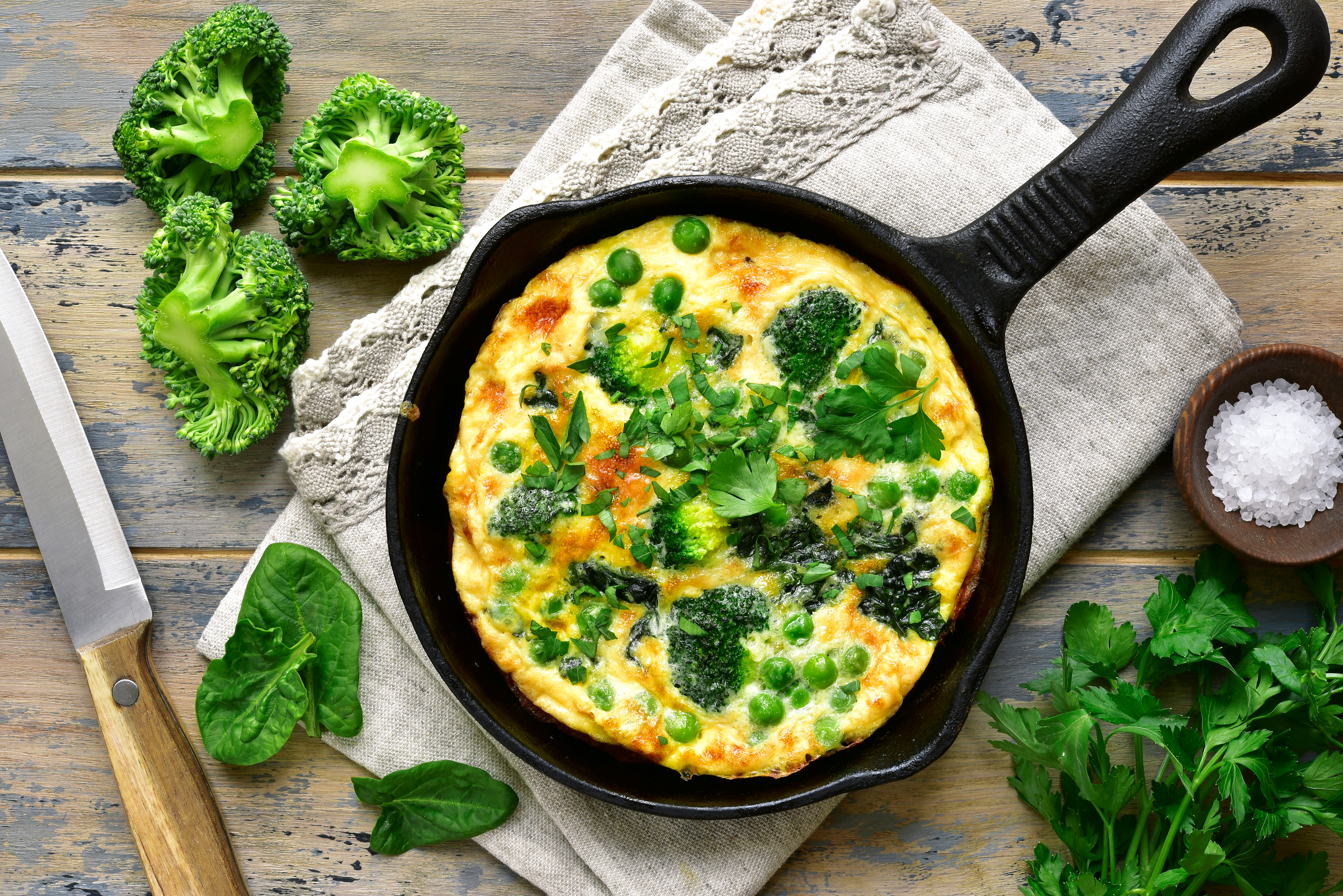 Receta de tortilla de vegetales: fácil, rápida y llena de energía