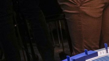 Aspecto de la maqueta del Spotify Camp Nou ubicado en la sala comercial de las instalaciones del FC Barcelona.