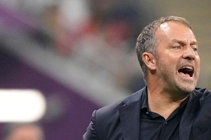 Hansi Flick se siente contento con el FC Barcelona.