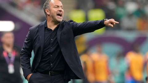 Hansi Flick se siente contento con el FC Barcelona.